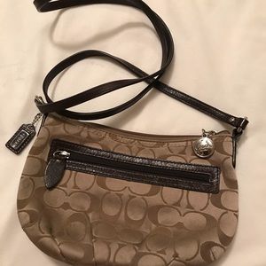 Coach Tan & Brown Crossbody Bag